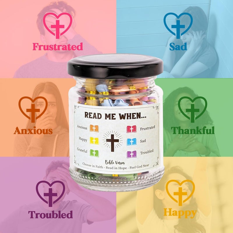Musemory Bible Verse Cross Jar, Bible Accessories, Prayer Jar, Graduation for Her, Christian Gifts For Women, Religious Gifts for Women, Inspirational for Teen Girls, Adult, Daughter - Image 2